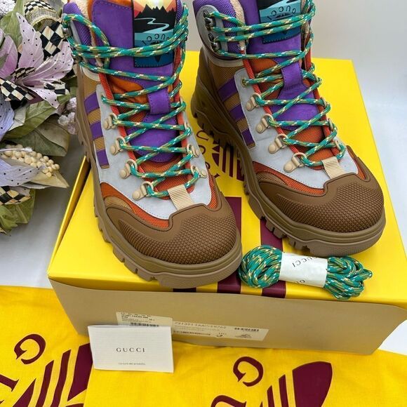 Men’s Gucci x Addias lace up boots size 10.5 made in  Italy - Picture 3 of 10